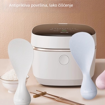 Žlica za rižu, plastična, neprijanjajuća, otporna na visoke temperature, deblja konstrukcija, PVC ručka