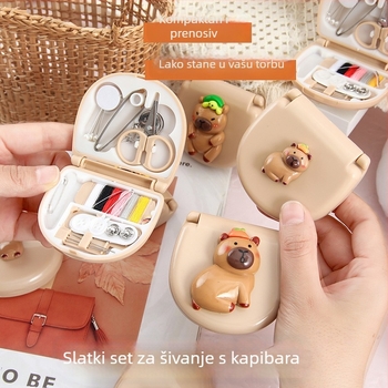 Kutija za šivanje s karikaturnim motivom životinje, prijenosni šivaći set, lagana težina 41 g / 54 g