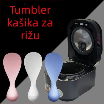Žlica za rižu – neprijanjajuća, otporna na visoke temperature, prehrambena kvaliteta, s dizajnom koji stoji
