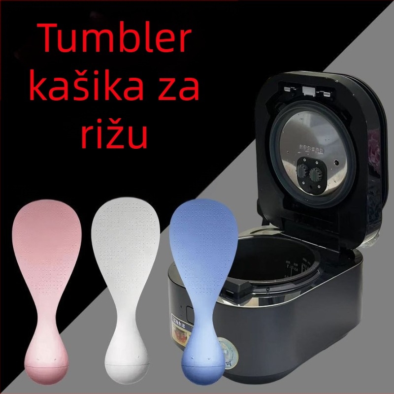 Žlica za rižu – neprijanjajuća, otporna na visoke temperature, prehrambena kvaliteta, s dizajnom koji stoji