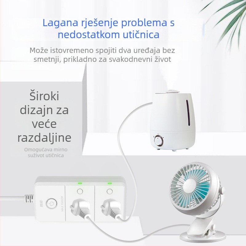 Pucai bežično daljinsko upravljana utičnica, 220V, 10A, 2500W, zaštita od električnog udara