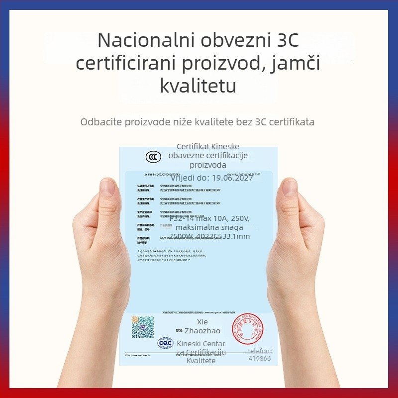 Pucai bežično daljinsko upravljana utičnica, 220V, 10A, 2500W, zaštita od električnog udara