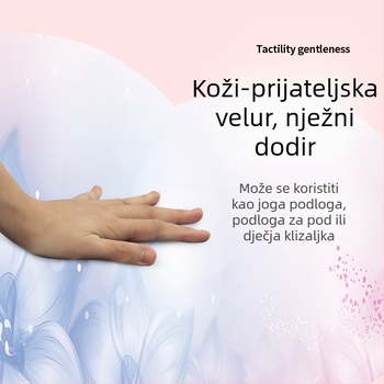 Joga podloga od velur-gume, debljina 1,5 mm, težina 23, sklopiva, protuklizna