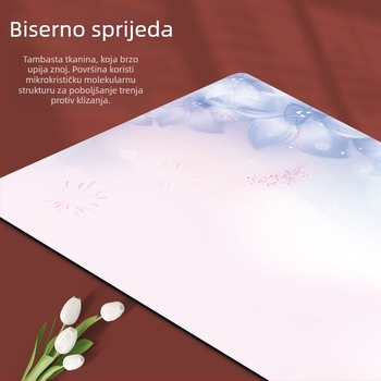 Joga podloga od velur-gume, debljina 1,5 mm, težina 23, sklopiva, protuklizna