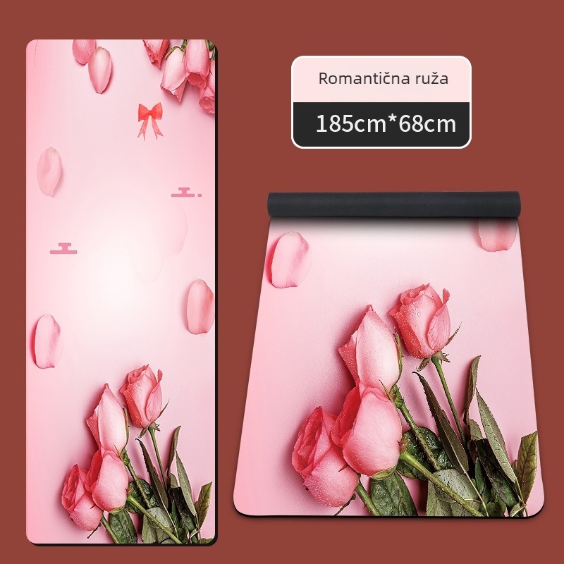 Joga podloga od velur-gume, debljina 1,5 mm, težina 23, sklopiva, protuklizna