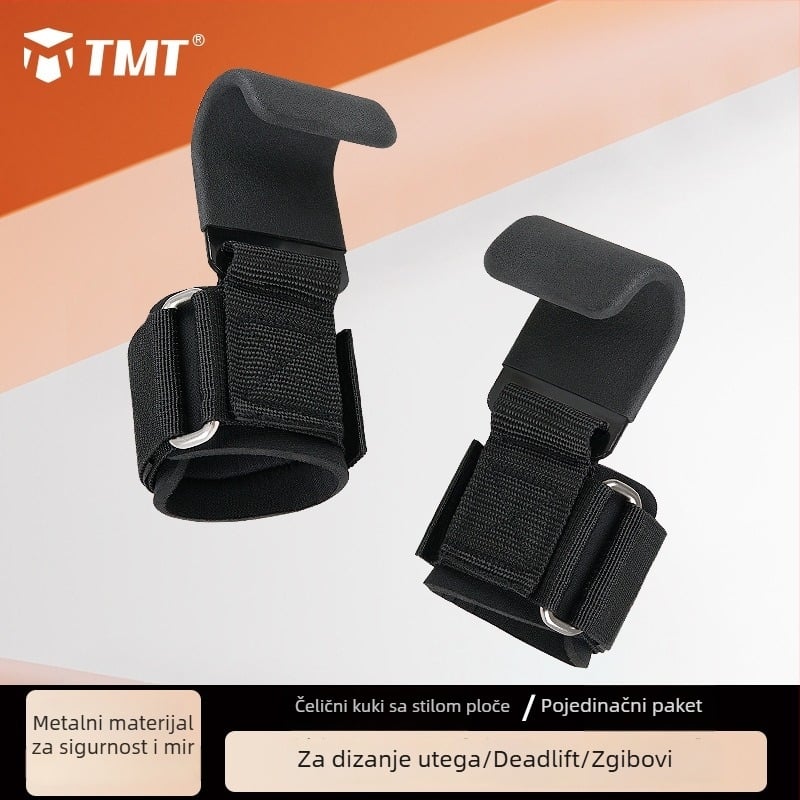 Kuka za zgibove na viseću šipku — metalni zaštitnik zgloba, za odrasle, fitness i mrtvo dizanje