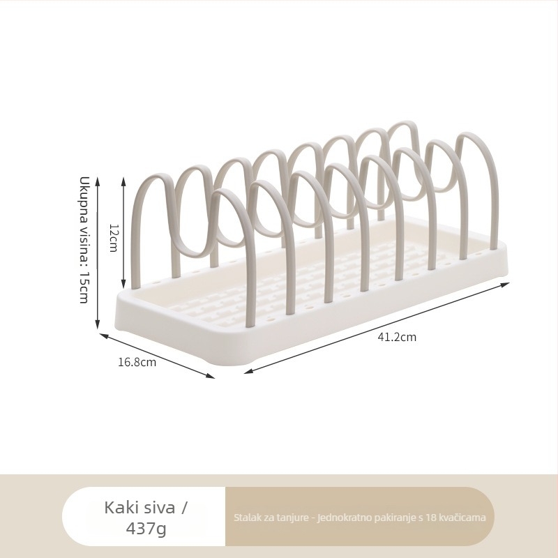 Stalak za suđe - odvojiv, sklopiv, pomični (plastični; bez ugradnje)