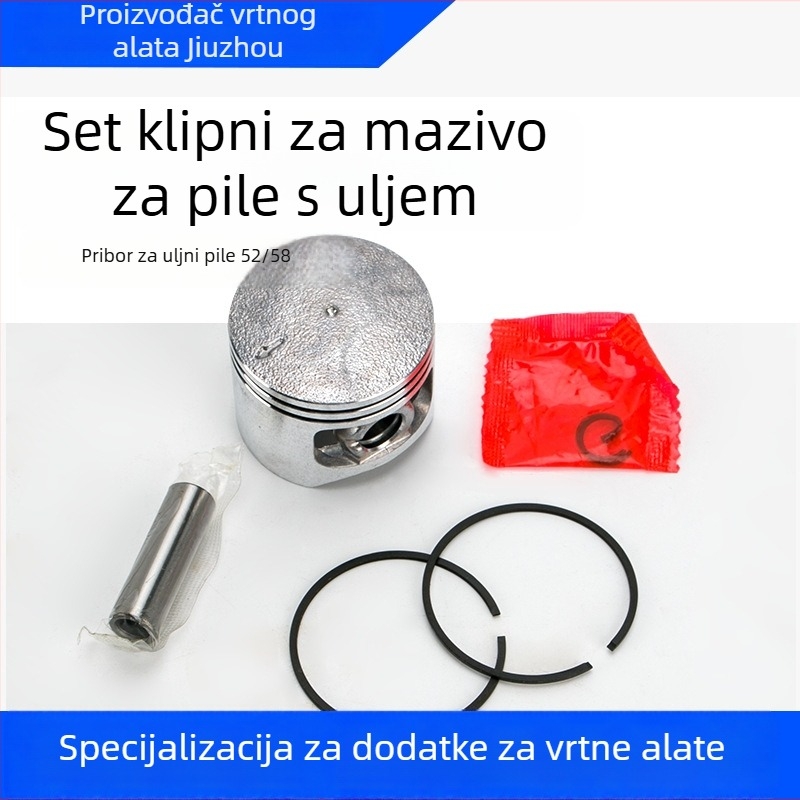 Kyushu garden set cilindra i klipa za benzinsku pilu 52/58 – prsten klipa, cilindar, blok cilindra, sklapanje, dodaci