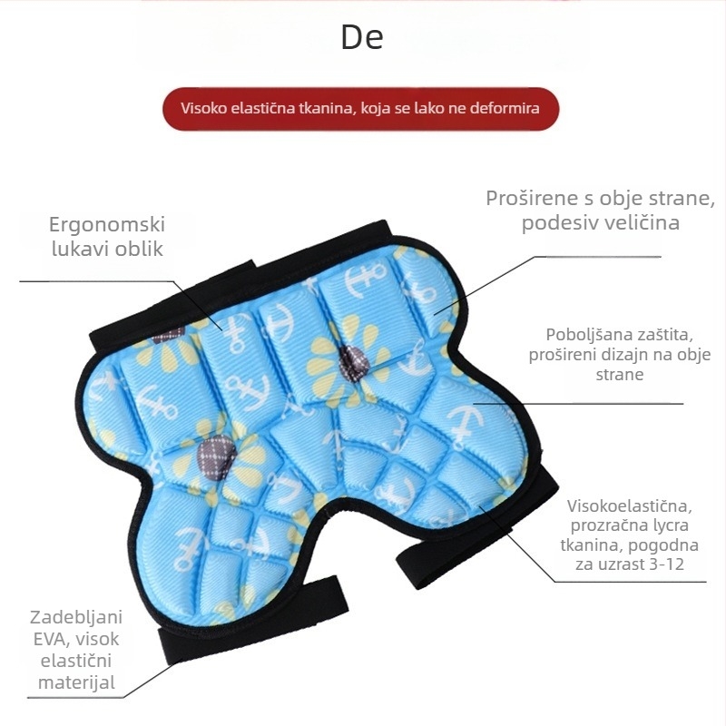 Dječji zaštitni jastučići za kukove za skejtanje – materijal spužva, model tb-0828, zaštita zapešća