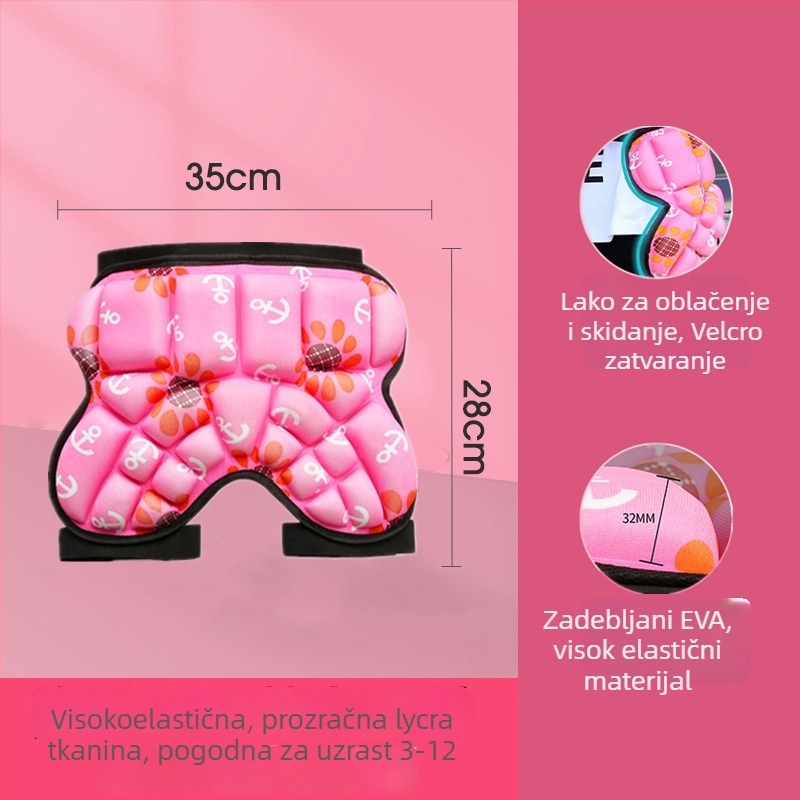 Dječji zaštitni jastučići za kukove za skejtanje – materijal spužva, model tb-0828, zaštita zapešća