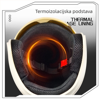 3C certificirana ABS 3/4 kaciga za zimsku uporabu na električnim motociklima