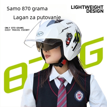 3C certificirana ABS 3/4 kaciga za zimsku uporabu na električnim motociklima