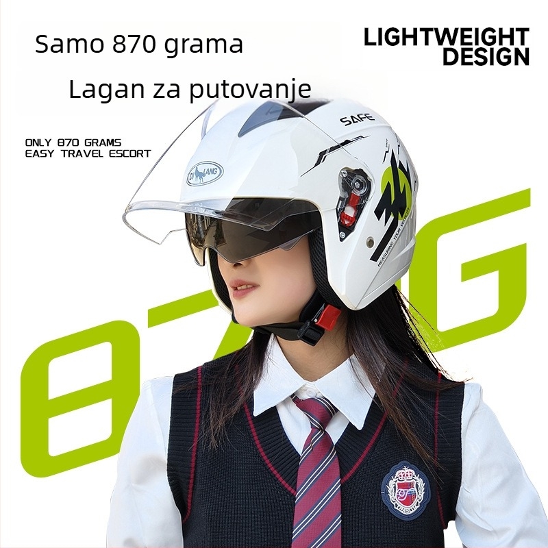 3C certificirana ABS 3/4 kaciga za zimsku uporabu na električnim motociklima