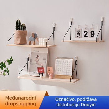 Zidna polica, jednostavan modern dizajn, drvo, jedna polica