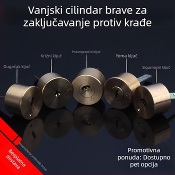 Brava za vrata od bakra, kugličnog tipa, model 9219, američki stil