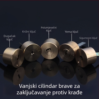 Brava za vrata od bakra, kugličnog tipa, model 9219, američki stil