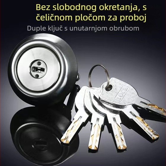 Brava za vrata od bakra, kugličnog tipa, model 9219, američki stil