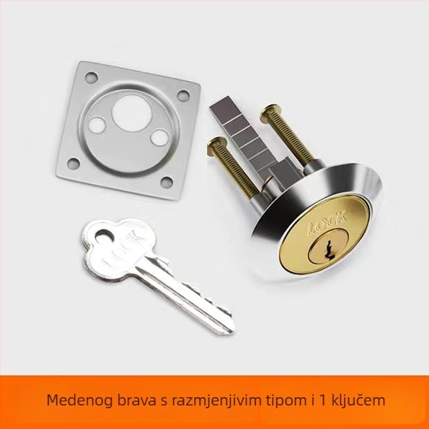 Brava za vrata od bakra, kugličnog tipa, model 9219, američki stil