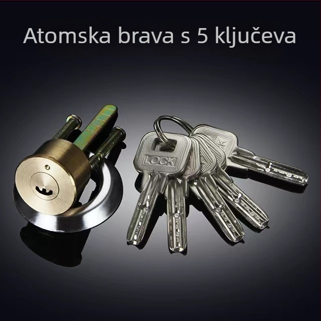 Brava za vrata od bakra, kugličnog tipa, model 9219, američki stil