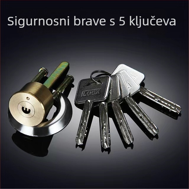 Brava za vrata od bakra, kugličnog tipa, model 9219, američki stil