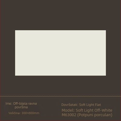 Glazirana pločica za unutarnje zidove, površina s nježno svijetlećim sjajem, stil tiho vjetra, porcelinska pločica, model 6620-72