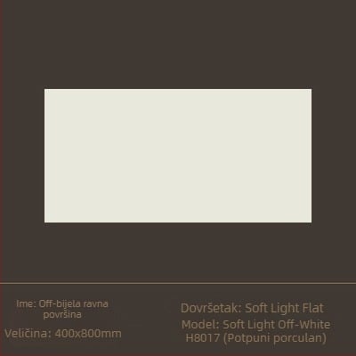 Glazirana pločica za unutarnje zidove, površina s nježno svijetlećim sjajem, stil tiho vjetra, porcelinska pločica, model 6620-72