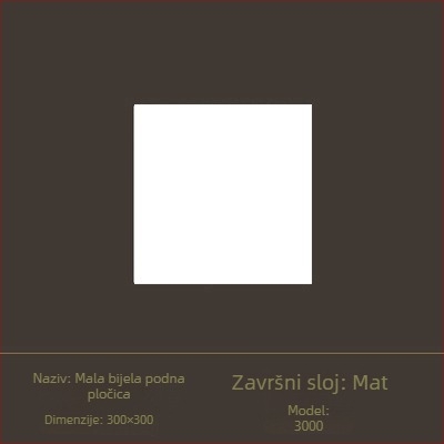 Glazirana pločica za unutarnje zidove, površina s nježno svijetlećim sjajem, stil tiho vjetra, porcelinska pločica, model 6620-72