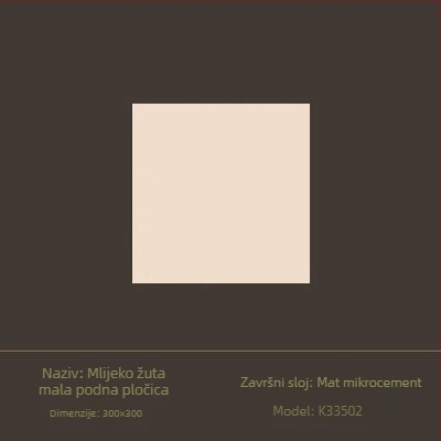 Glazirana pločica za unutarnje zidove, površina s nježno svijetlećim sjajem, stil tiho vjetra, porcelinska pločica, model 6620-72