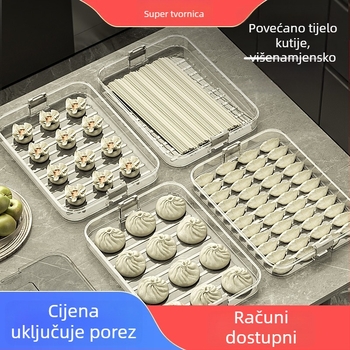 Beduo Yang – Kutija za knedle s višeslojnom dizajnom, zatvoreno skladištenje, prenosno, plast visoke kvalitete