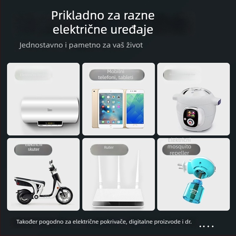 Pinhe Pametna utičnica s tajmerom, CCC certifikat i zaštita od preopterećenja za punjenje električnog vozila i mobitela