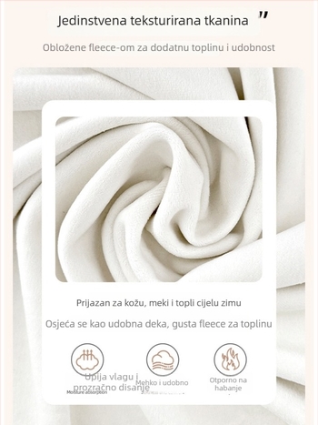 Ženske hlače američkog stila s fleece podstavom, manžetna pri gležnjevima, visokim strukom, duge, pamuk-poliester smjesa (50-70% pamuk, 30-50% poliester) – jesen 2025