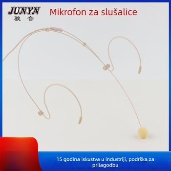 Mikrofon kondenzatorski za headset s 3,5 mm priključkom i 1 m kabelom; frekvencijski raspon 20 Hz–20 kHz; SNR ≥75 dB