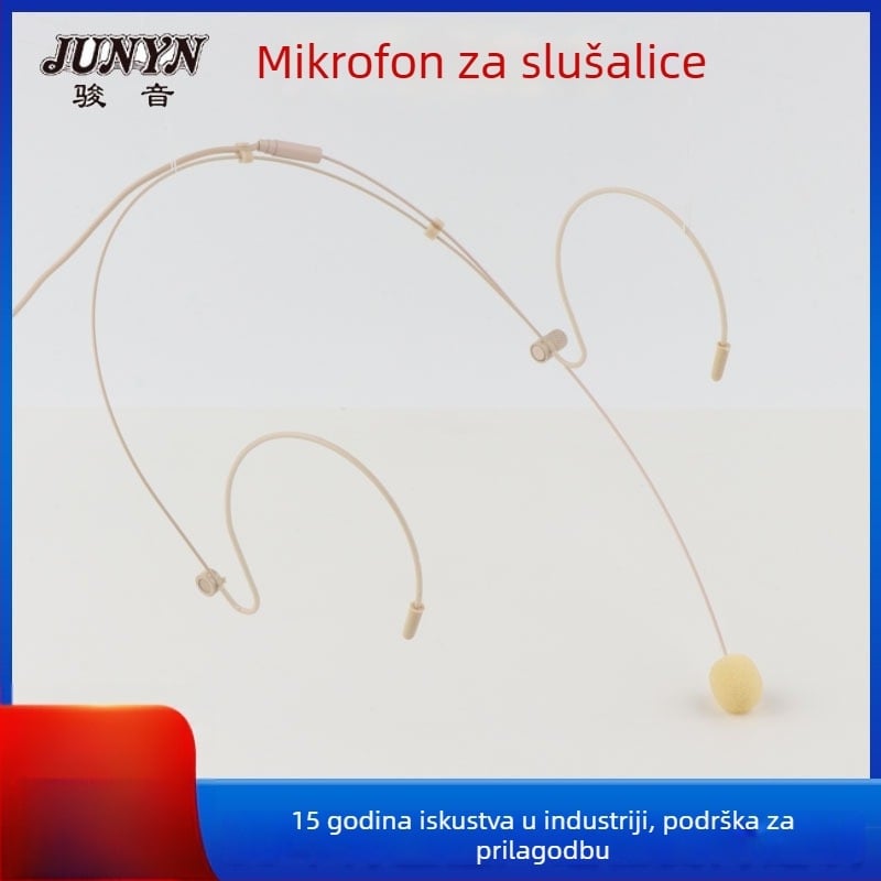 Mikrofon kondenzatorski za headset s 3,5 mm priključkom i 1 m kabelom; frekvencijski raspon 20 Hz–20 kHz; SNR ≥75 dB