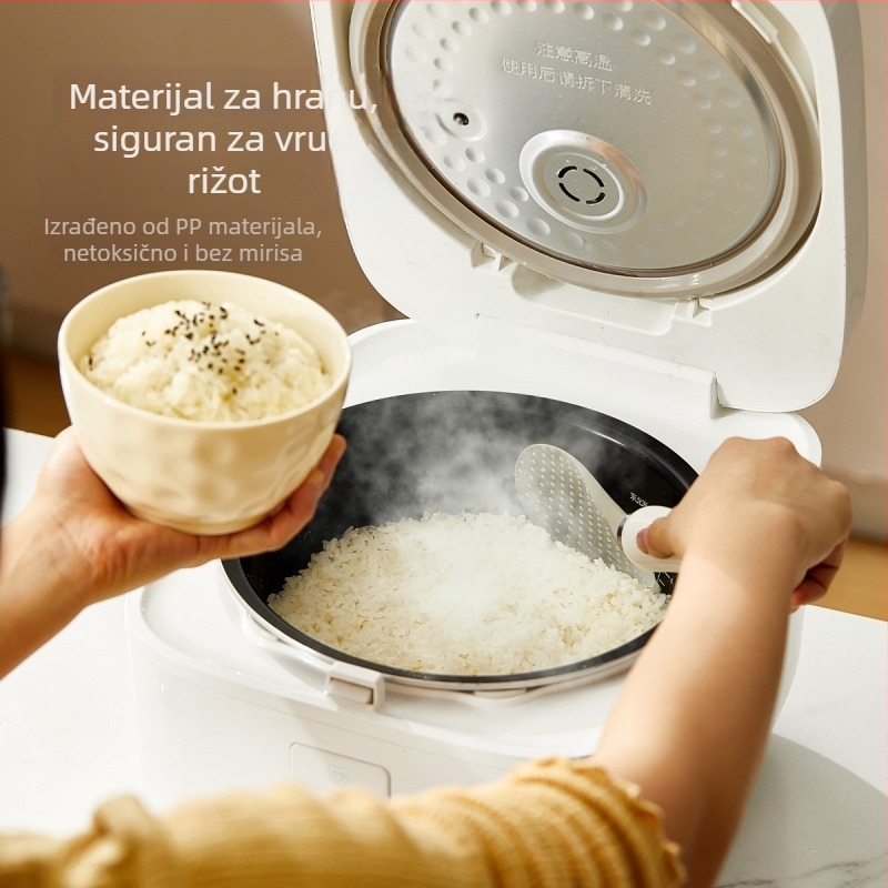 Žlica za rižu s uspravnim držačem i magnetskim privlačenjem – plastična, moderni minimalistički stil