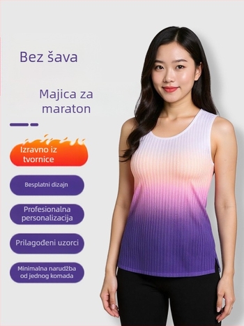 Unisex running vest – brzo suši, prozračna, 90% poliester, za ljeto, proljeće i jesen