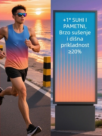 Unisex running vest – brzo suši, prozračna, 90% poliester, za ljeto, proljeće i jesen
