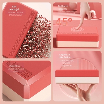 Blok za jogu EVA visoke gustoće za početnike i ples – protuklizni, otporan na habanje