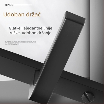 Ručka za vrata s ključem – model Narrow side door lock, materijal: aluminij i željezo, tip: ručka s ključem, namjena: WC, stil: moderni minimalistički