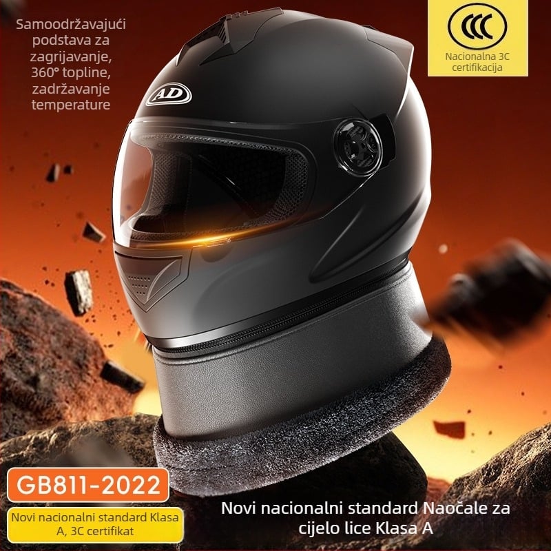 ABS+PC potpuno kaciga za motocikl, 3C potvrda (kod 2024091105021556), zimsku upotrebu za odrasle, za gradske vožnje