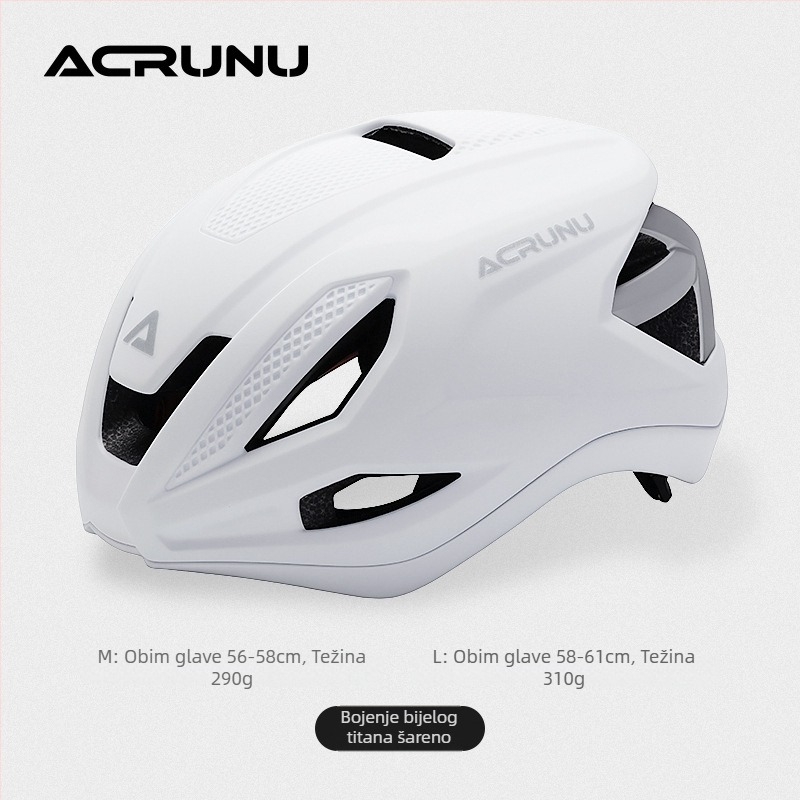 ACRUNU kaciga za biciklizam, integrirani jednodijelni oblik, široka 3D prilagodba, PC ovojnica + EPS pjena, Unisex, 310 g