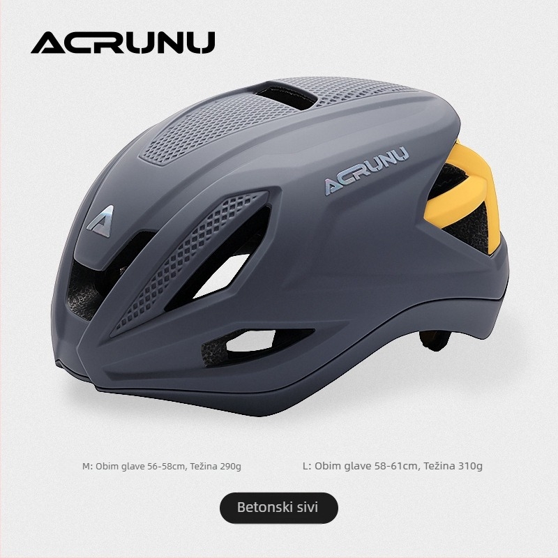 ACRUNU kaciga za biciklizam, integrirani jednodijelni oblik, široka 3D prilagodba, PC ovojnica + EPS pjena, Unisex, 310 g