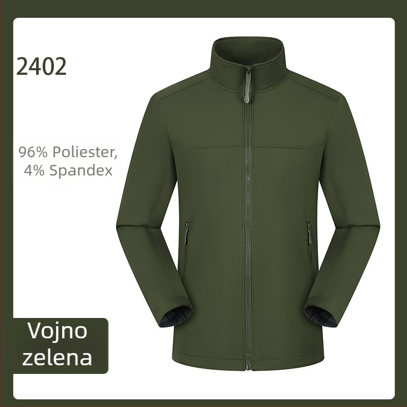Softshell jakna za outdoor – unisex kardigan stil (polyester tkanina, vodootporna, otporna na vjetar, prozračna, brzo suši)