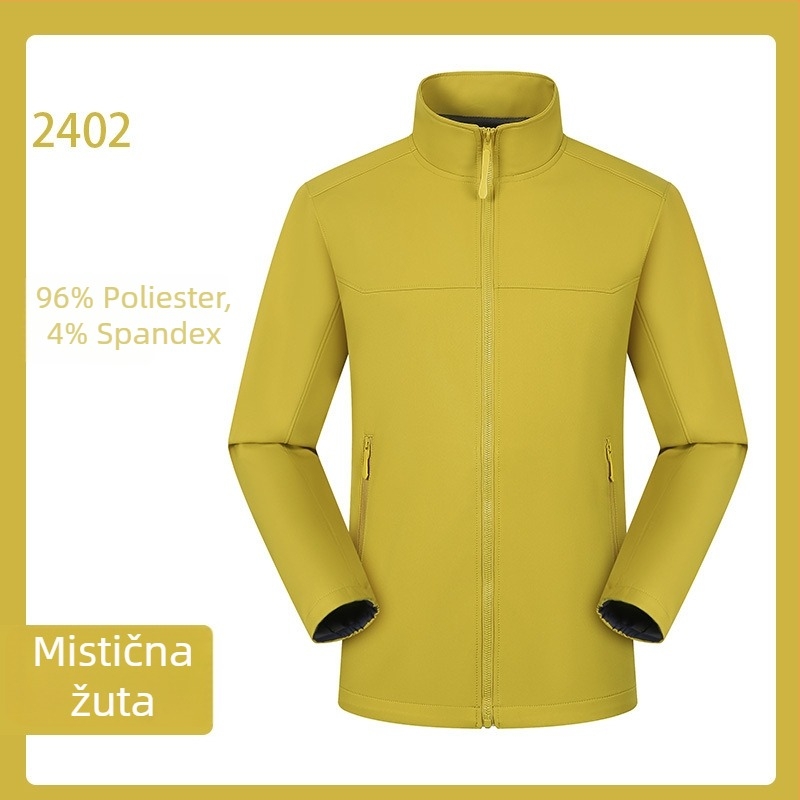Softshell jakna za outdoor – unisex kardigan stil (polyester tkanina, vodootporna, otporna na vjetar, prozračna, brzo suši)