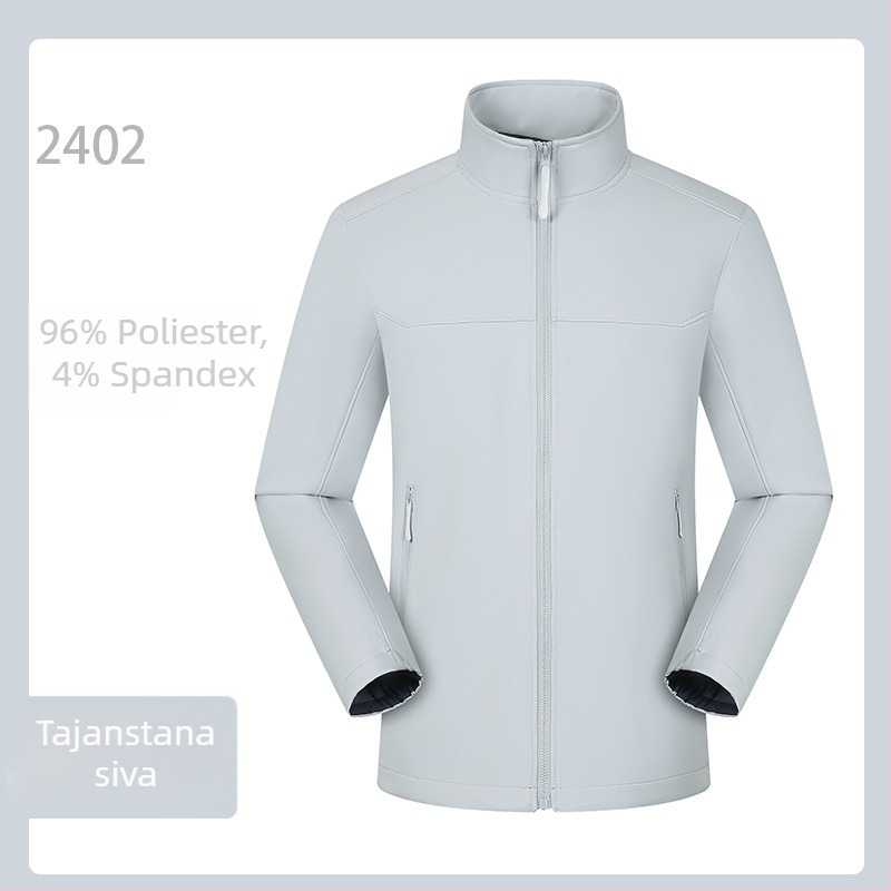 Softshell jakna za outdoor – unisex kardigan stil (polyester tkanina, vodootporna, otporna na vjetar, prozračna, brzo suši)