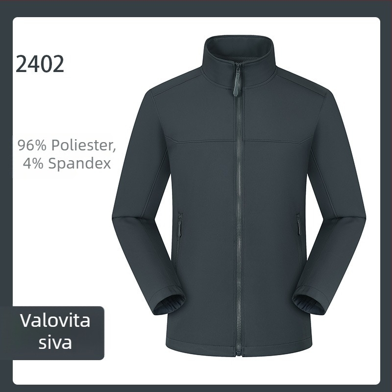 Softshell jakna za outdoor – unisex kardigan stil (polyester tkanina, vodootporna, otporna na vjetar, prozračna, brzo suši)