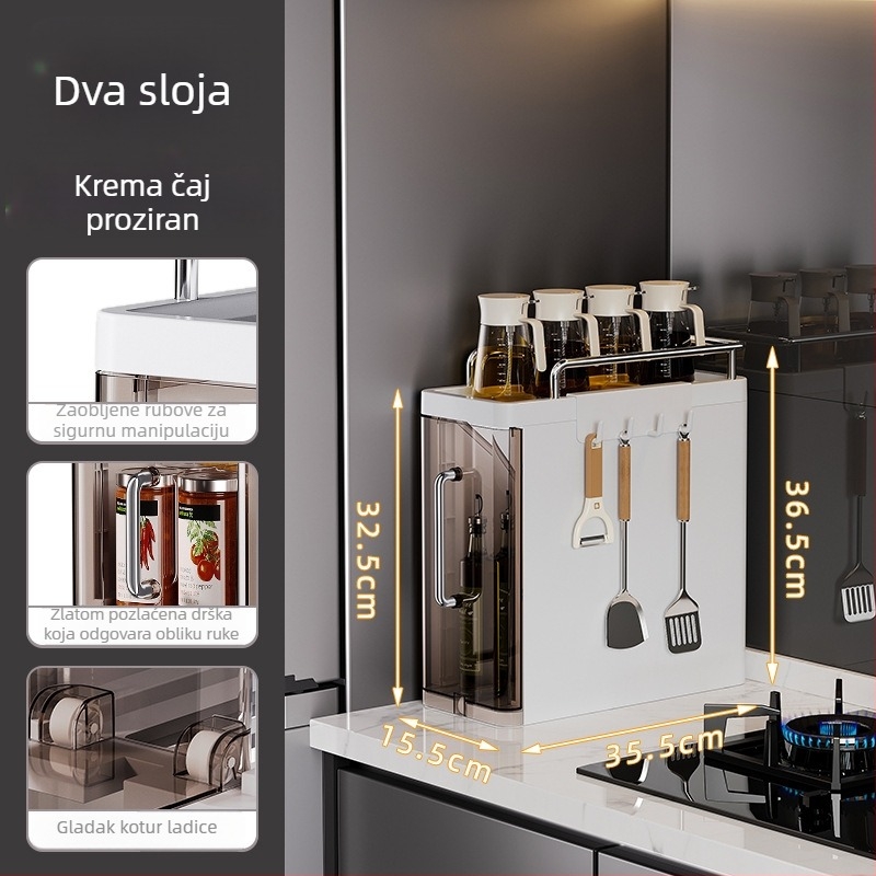 Kuhinjski ormar za skladištenje, model 8856, plastični materijal, stolna ugradnja, težina 3759 g