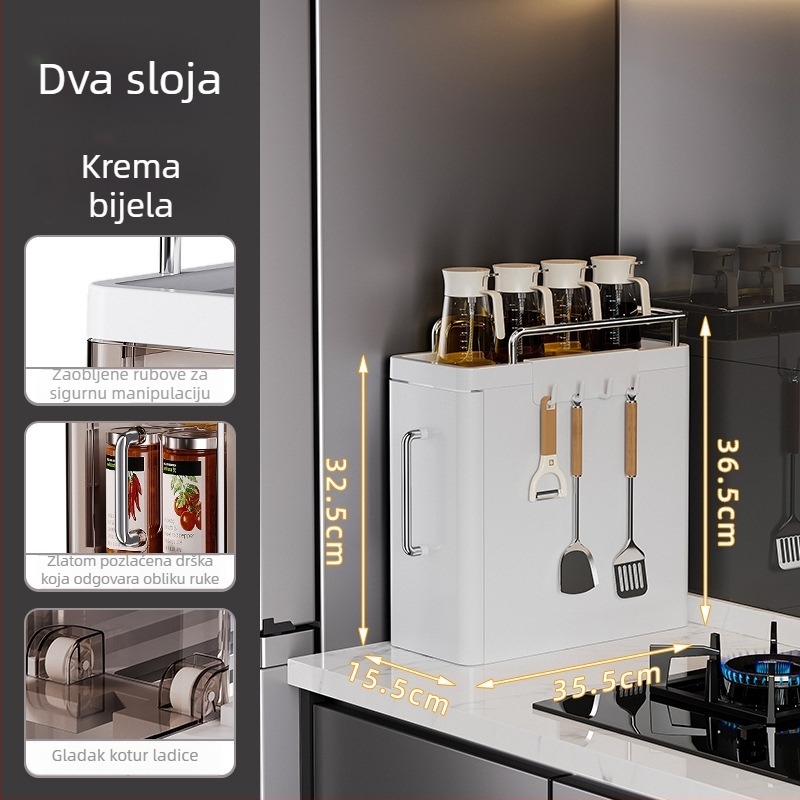 Kuhinjski ormar za skladištenje, model 8856, plastični materijal, stolna ugradnja, težina 3759 g