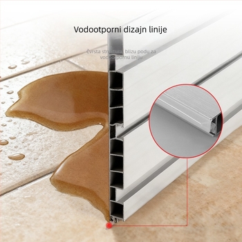 Aluminijski Kick Plate za kuhinjske ormariće, ravni moderni minimalistički stil, model Kick Plate, broj 161, brend bls/Baodisi