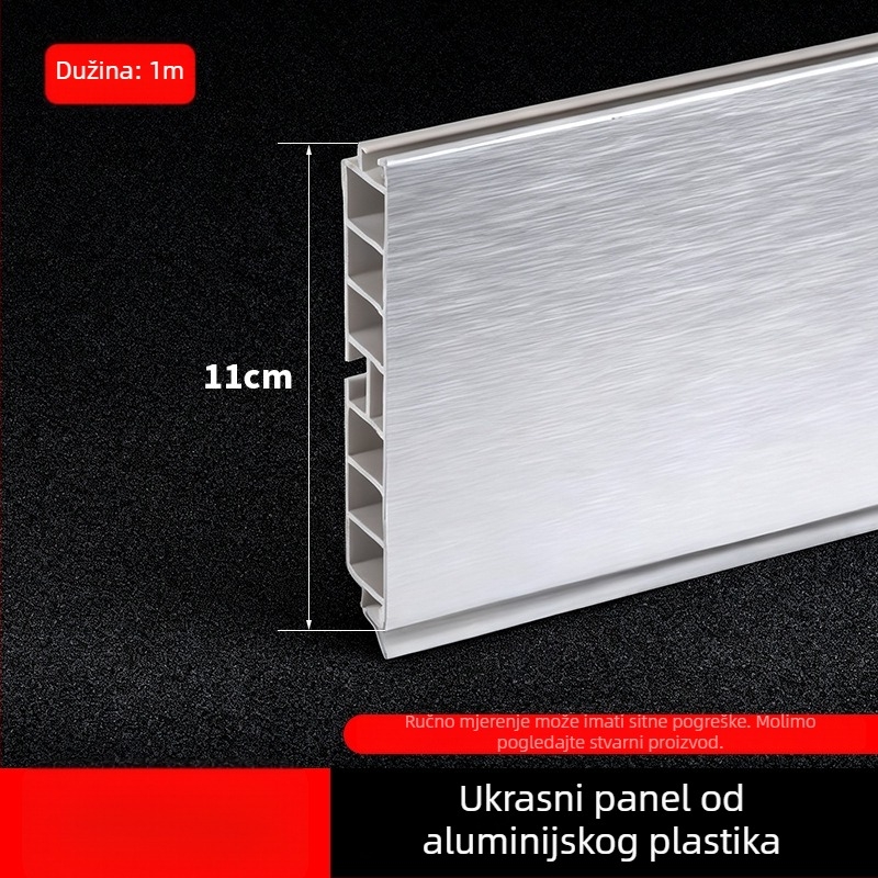 Aluminijski Kick Plate za kuhinjske ormariće, ravni moderni minimalistički stil, model Kick Plate, broj 161, brend bls/Baodisi