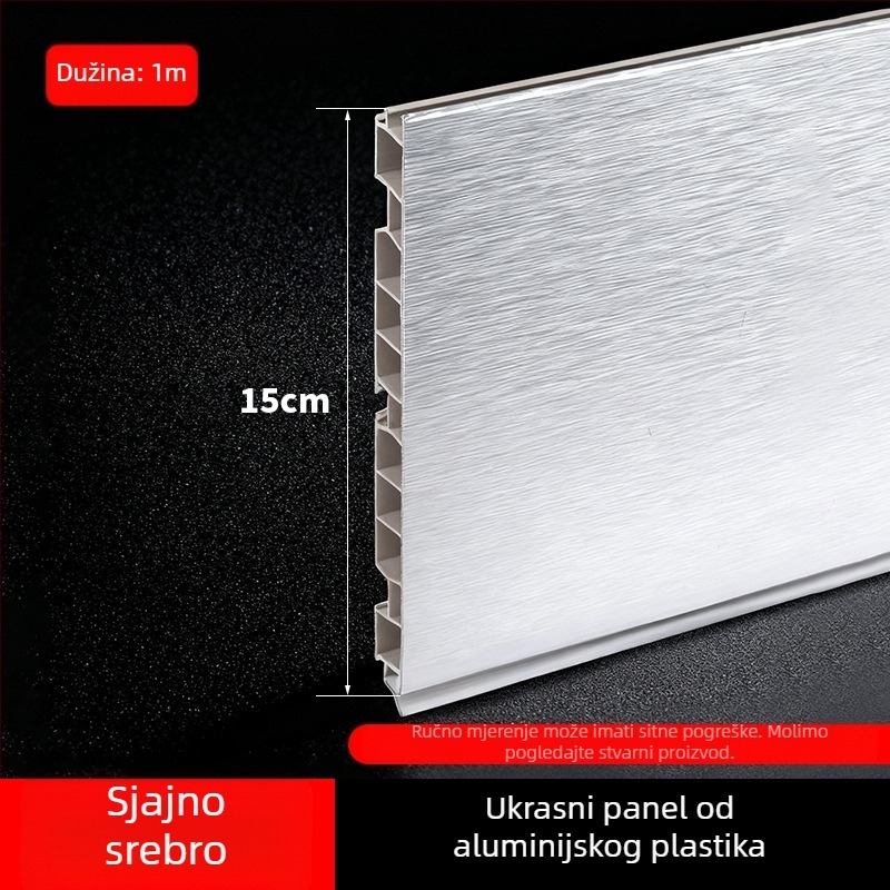 Aluminijski Kick Plate za kuhinjske ormariće, ravni moderni minimalistički stil, model Kick Plate, broj 161, brend bls/Baodisi